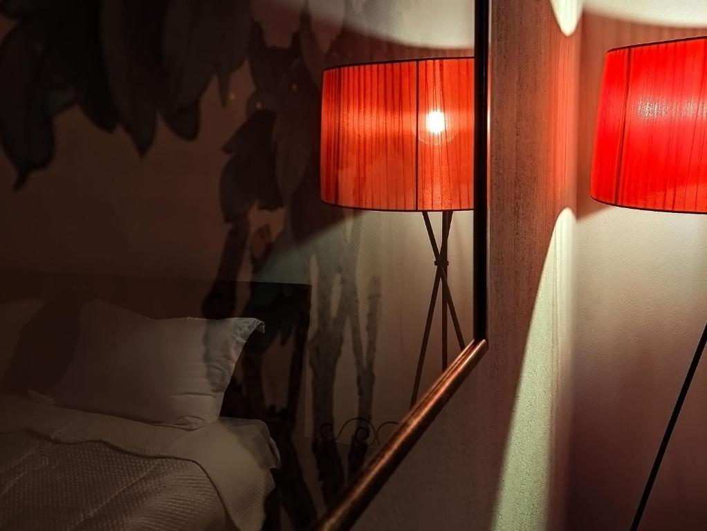 Postel nebo postele na pokoji v ubytování Veranda Boutique Hotel Kutaisi
