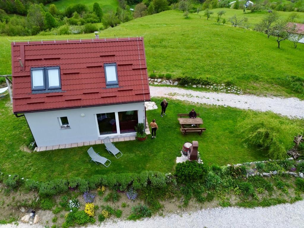 Zahrada ubytování Holiday Home Krn&Relax