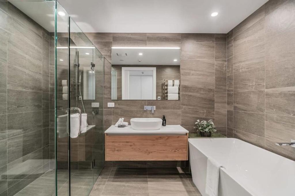 Vannituba majutusasutuses Lakeview Luxuy Vista Suite