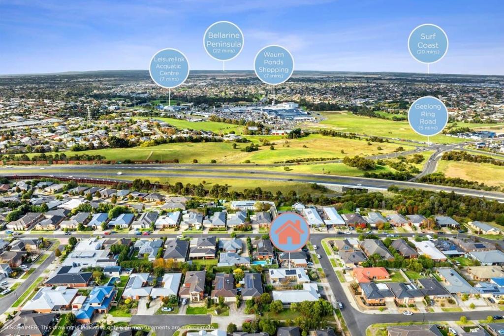 Nespecifikovaný výhled na destinaci Geelong nebo výhled na město při pohledu z hostelu
