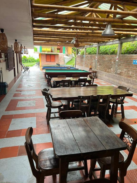 Restaurace v ubytování Eco Hotel La Selecta Pereira
