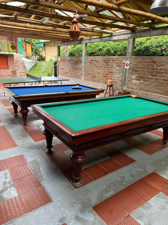 Biliár nebo kulečník v ubytování Eco Hotel La Selecta Pereira