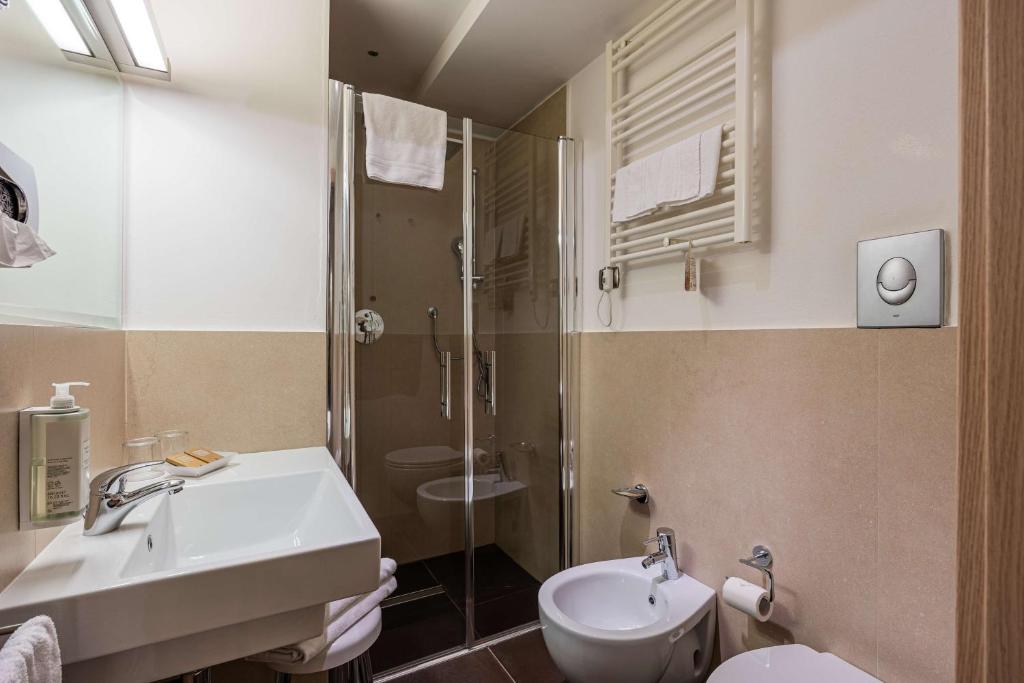 Koupelna v ubytování Best Western Hotel Armando
