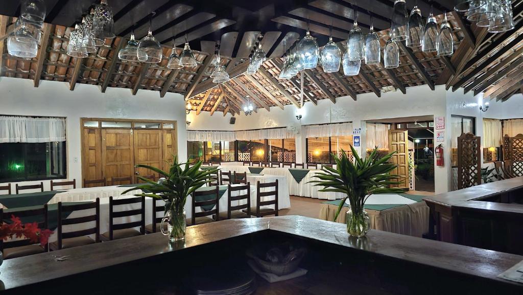 Restaurace v ubytování Hostería Finca El Pigual