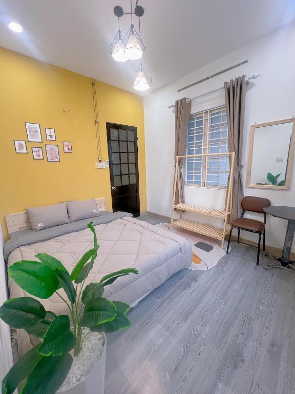 Posezení v ubytování Neko Homestay Hue