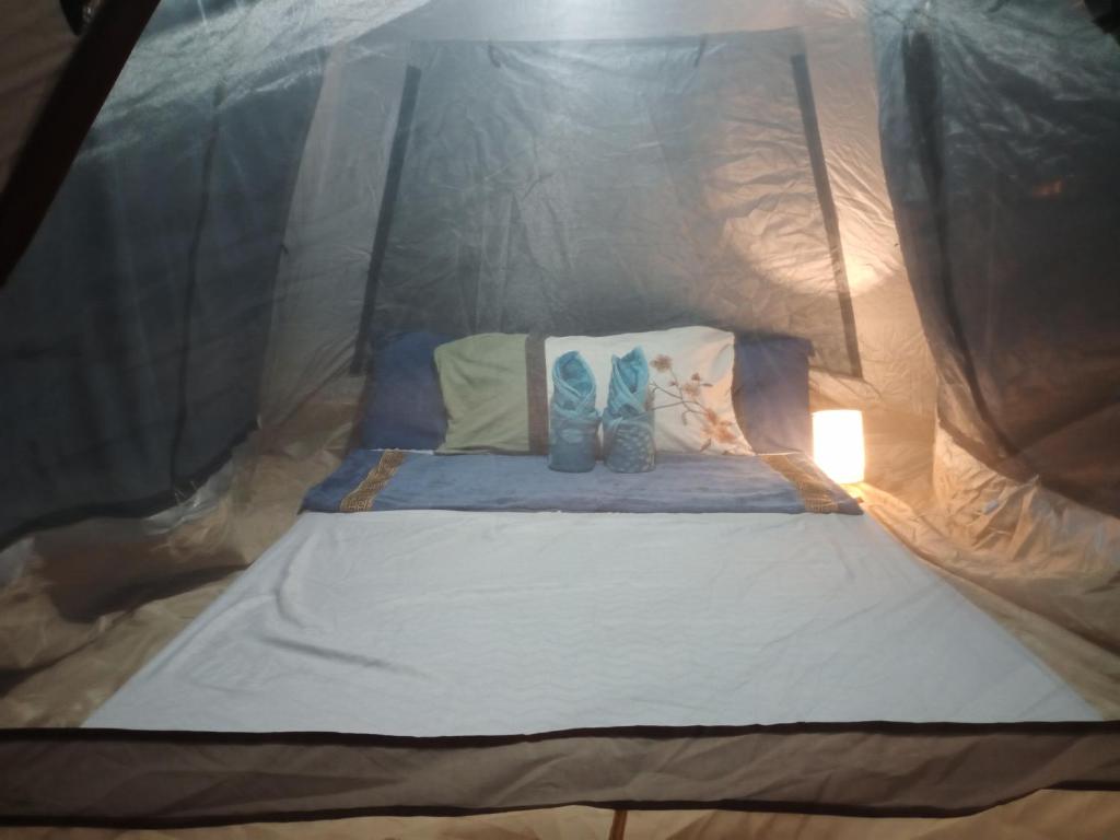 Postel nebo postele na pokoji v ubytování Amwani Camping Site