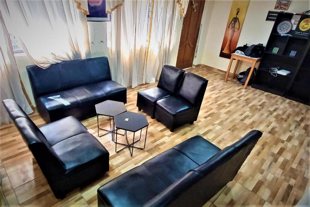 Χώρος καθιστικού στο Carlos Guest House 1 Cusco