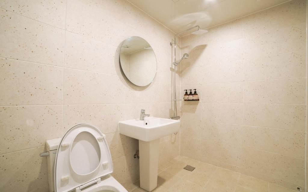 Koupelna v ubytování Aank Hotel Wolgot