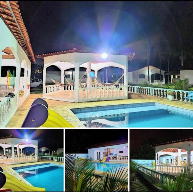 Bazén v ubytování Chácara São Paulino nebo v jeho okolí