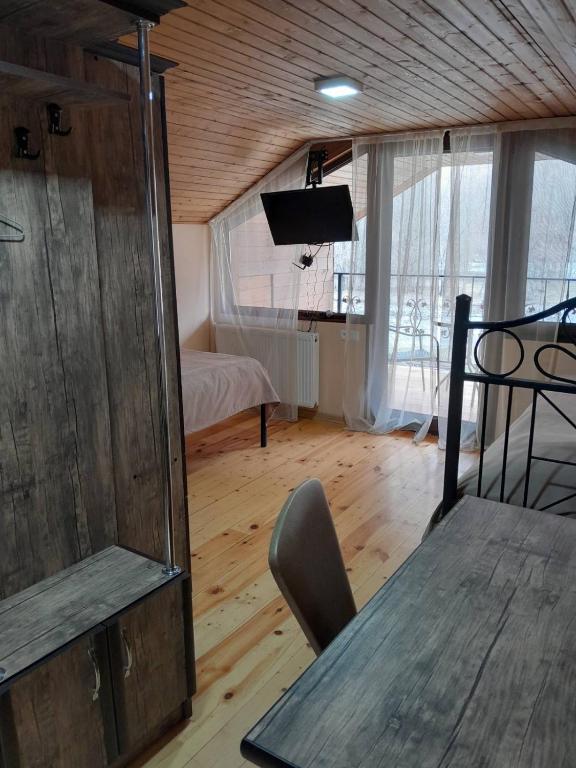 Postel nebo postele na pokoji v ubytování Tourist Complex Khomi