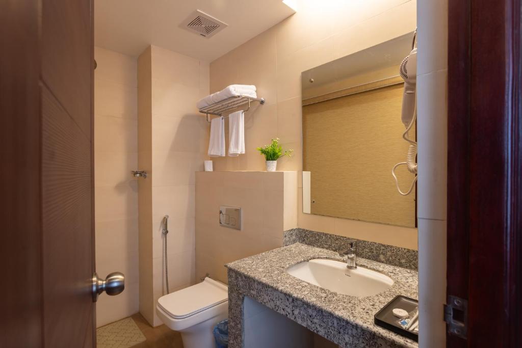 Koupelna v ubytování Hotel Crystal Pashupati