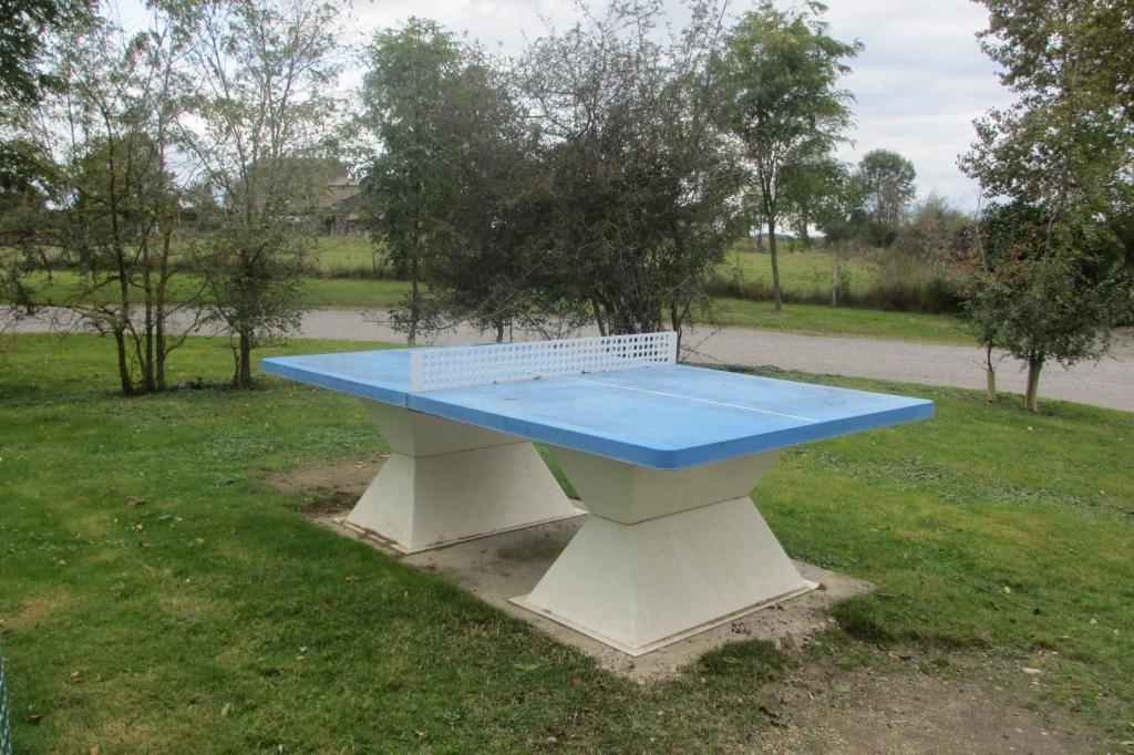Stolní tenis v ubytování Hôtel Restaurant La Crèche et sa piscine intérieure - Logis Hôtels nebo okolí