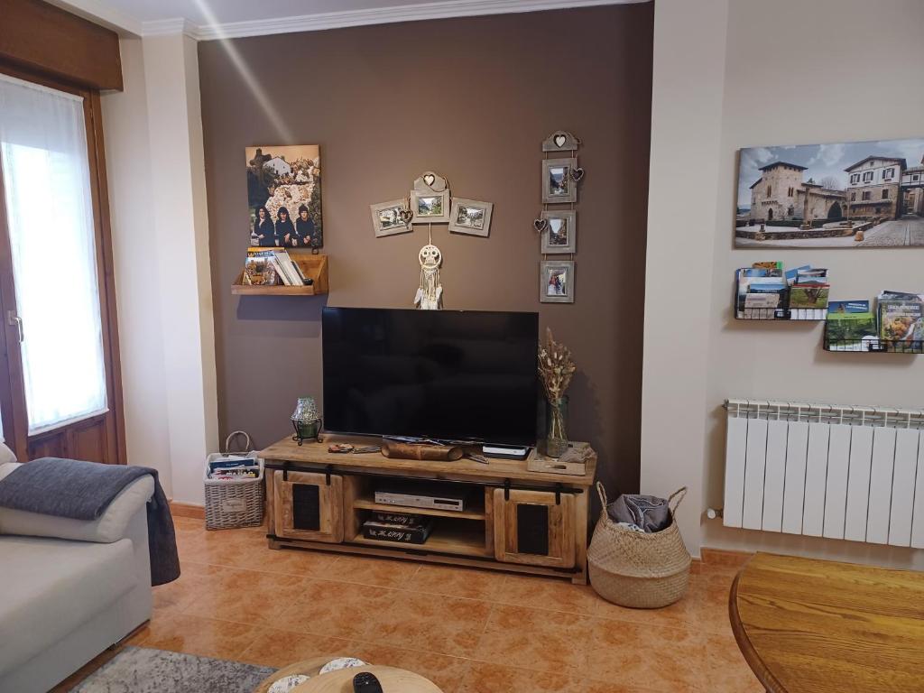 Telewizja i/lub zestaw kina domowego w obiekcie La casa del gatico