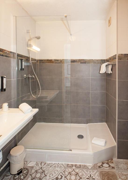 Koupelna v ubytování Hotel Atlantide