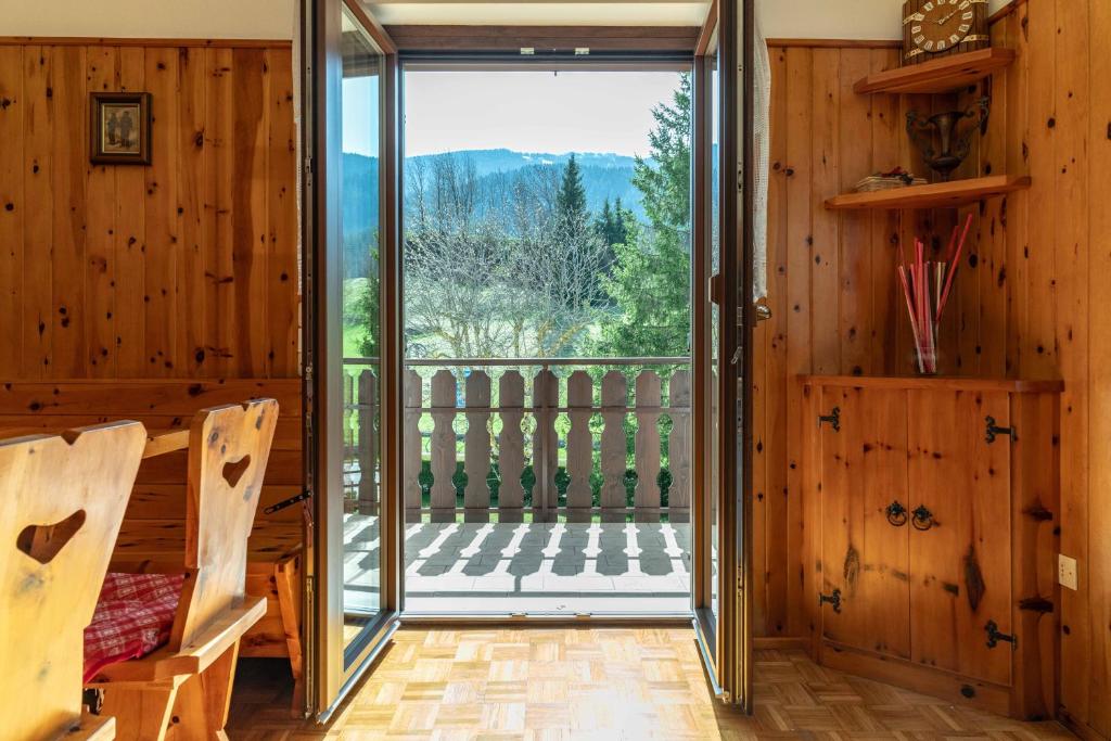 Balkón nebo terasa v ubytování Trilo Luce della Paganella