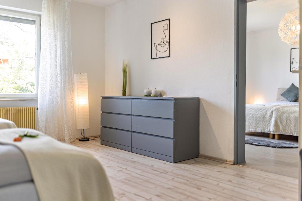 Postel nebo postele na pokoji v ubytování Apartment Alb Glück 1