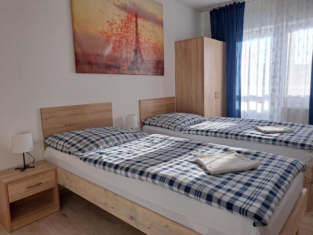 Postel nebo postele na pokoji v ubytování Apartmány Amália