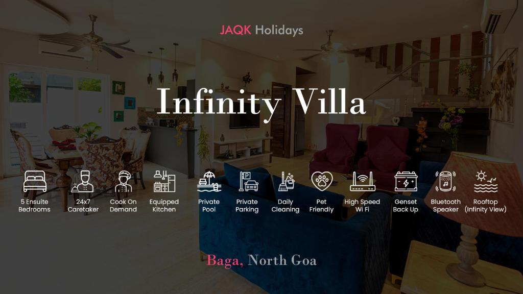 Infinity Villa, 5BHK-Private Pool-Caretaker, Baga - Hizvo