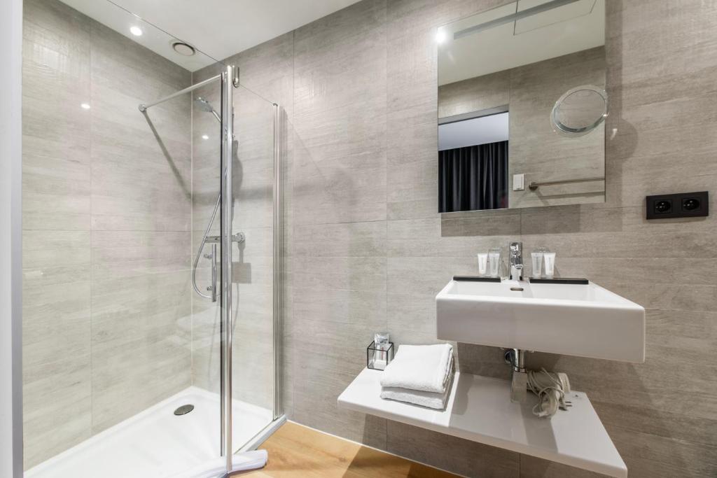 Koupelna v ubytování Hotel Het Menneke