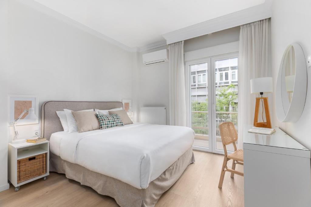 Posteľ alebo postele v izbe v ubytovaní Tiramisu by halu! Apartments
