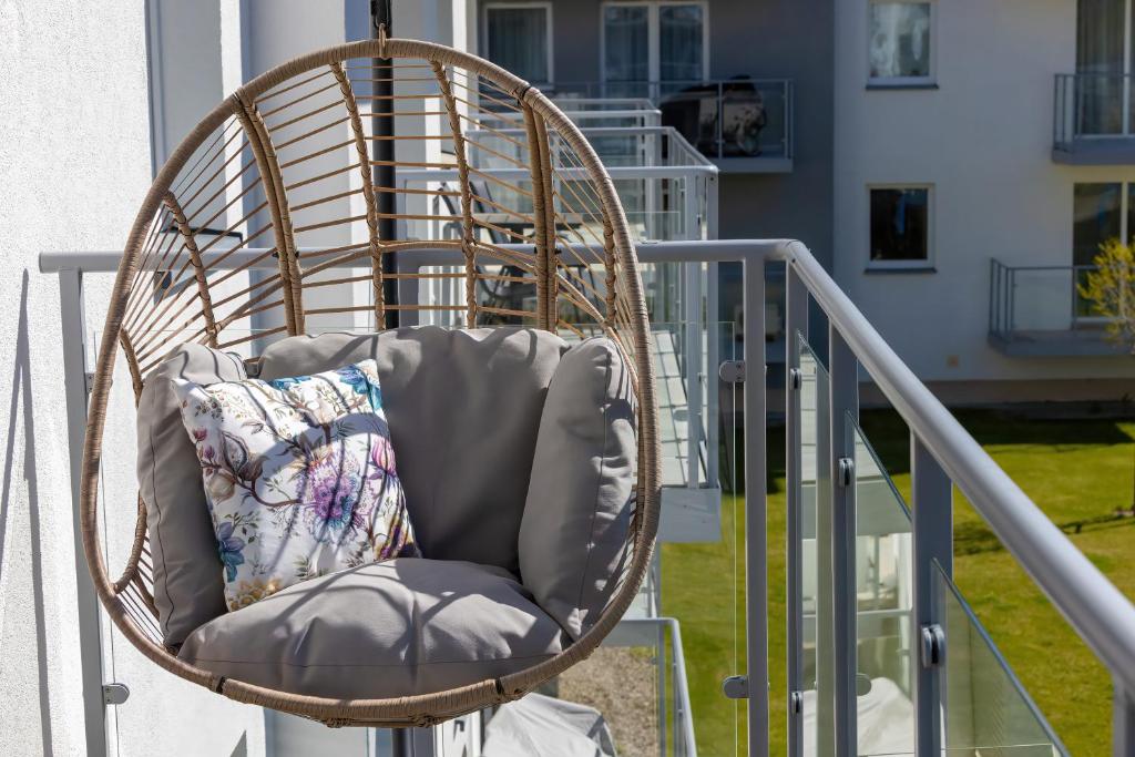 Balkón alebo terasa v ubytovaní Seaside Apartamenty Porta Mare I Kołobrzeg