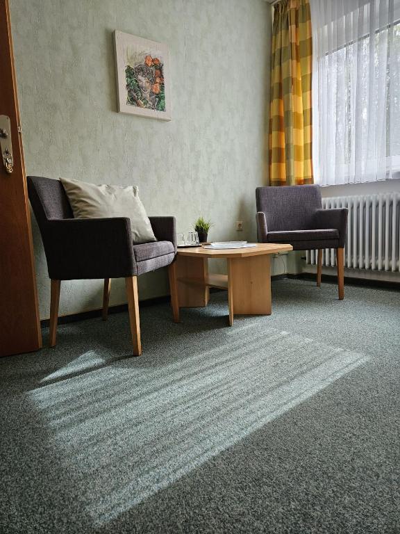 Posezení v ubytování Gasthof zur Burgruine