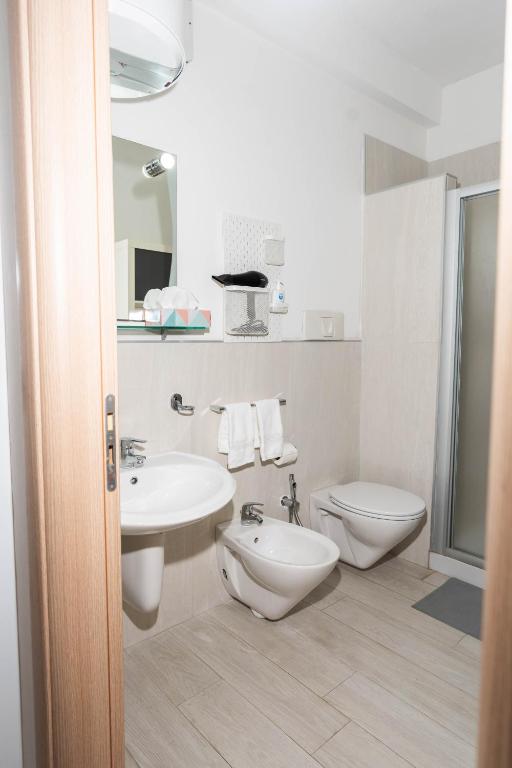 Koupelna v ubytování Casa GIO' GIO' Borgo San Basilio