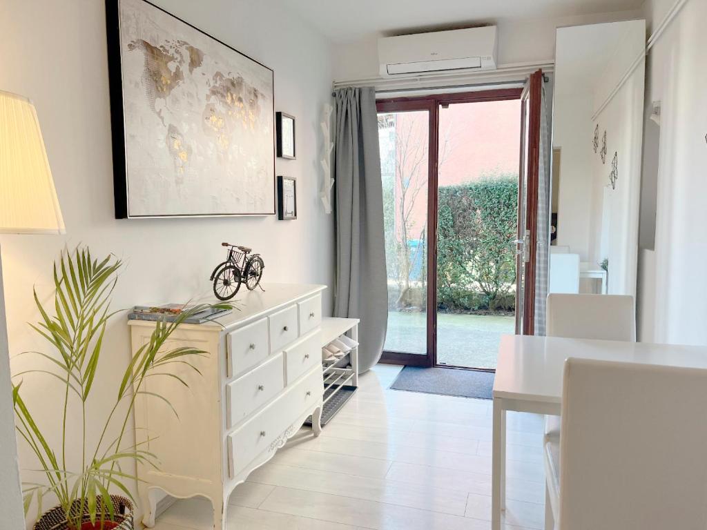 Część wypoczynkowa w obiekcie Bed & Bike Zagreb studio apartment