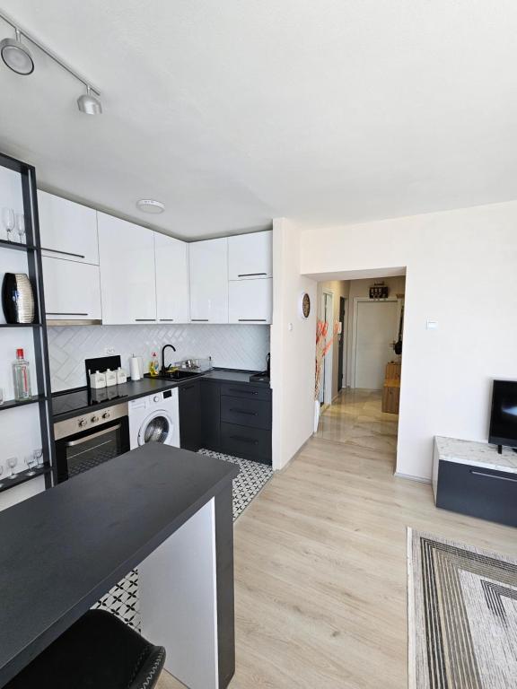 Η κουζίνα ή μικρή κουζίνα στο Vicky apartman