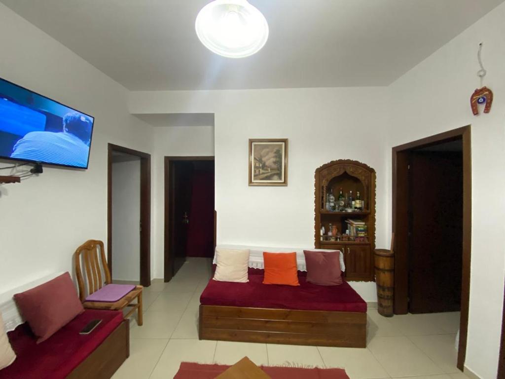 TV a/nebo společenská místnost v ubytování Cico Hostel &private room