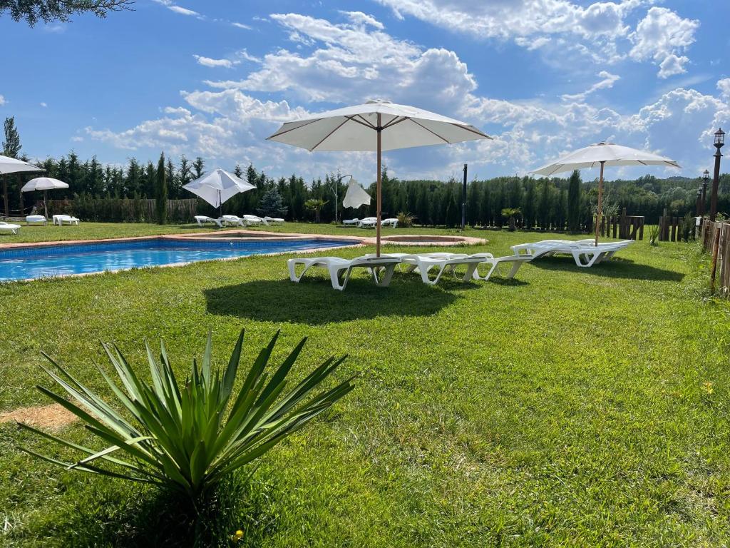 The swimming pool at or close to El BURGO DE OSMA ALOJAMIENTO RURAL VILLA BAGH