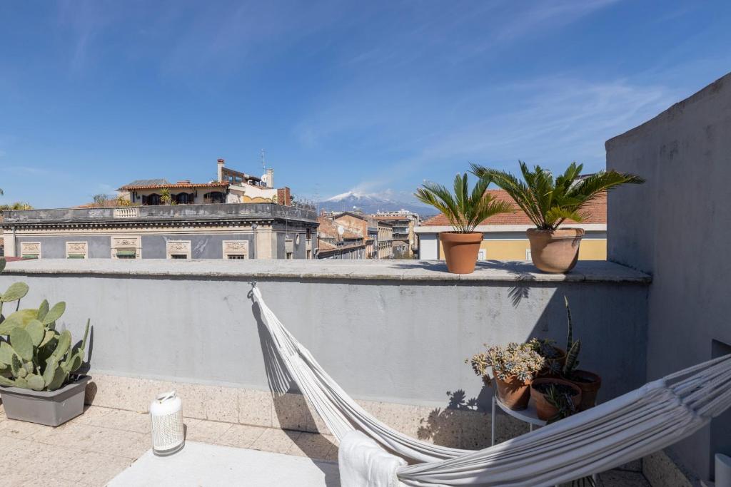 Balkón alebo terasa v ubytovaní HOMESTAY rooftop