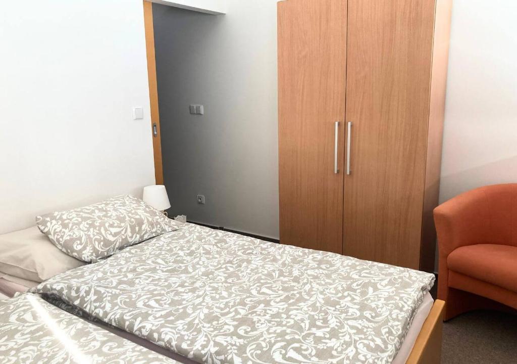 Postel nebo postele na pokoji v ubytování Apartmán na Valašsku