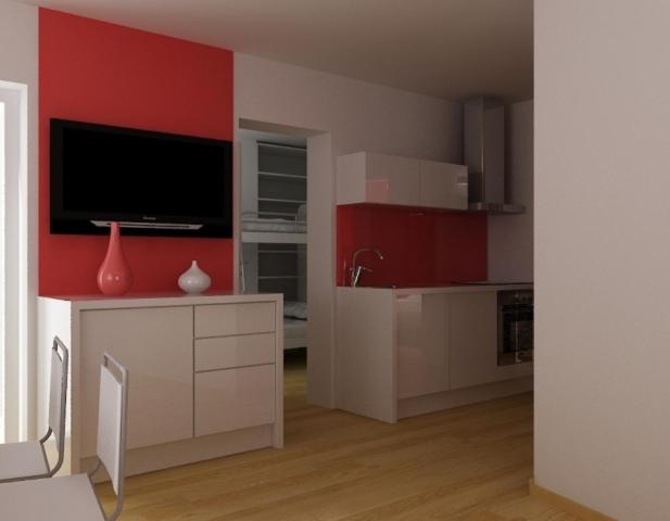 Kuchyň nebo kuchyňský kout v ubytování Apartments & Wellness Skok