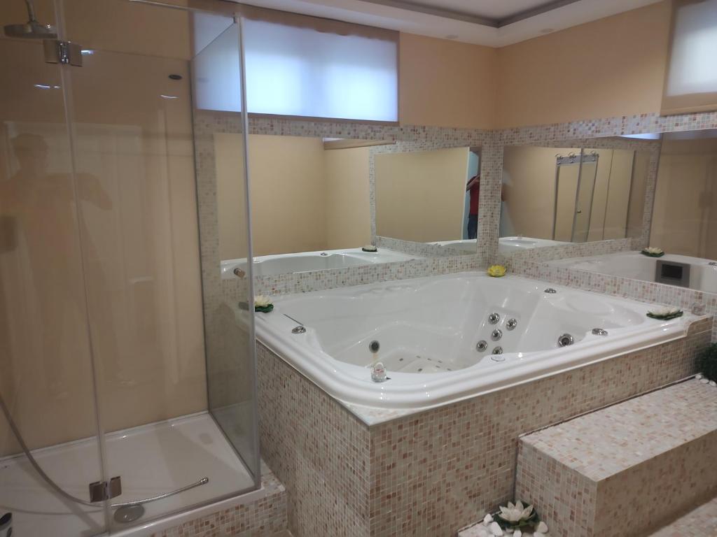 Vannituba majutusasutuses Villa Otava Lux SPA