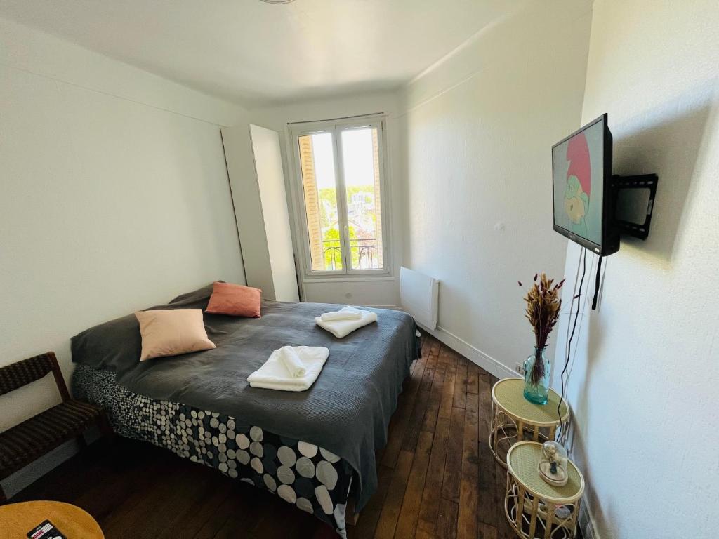 Кровать или кровати в номере Appartement Vero