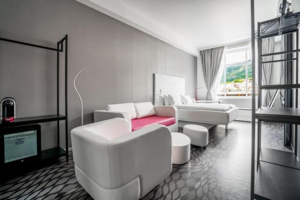 Posezení v ubytování Magic Hotel & Apartments Kløverhuset
