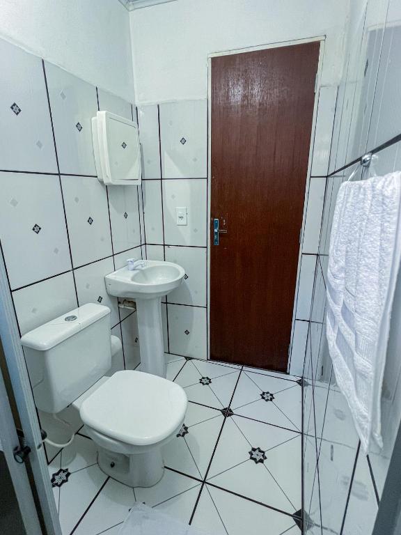 Koupelna v ubytování Pousada Sempre Viva Lençóis