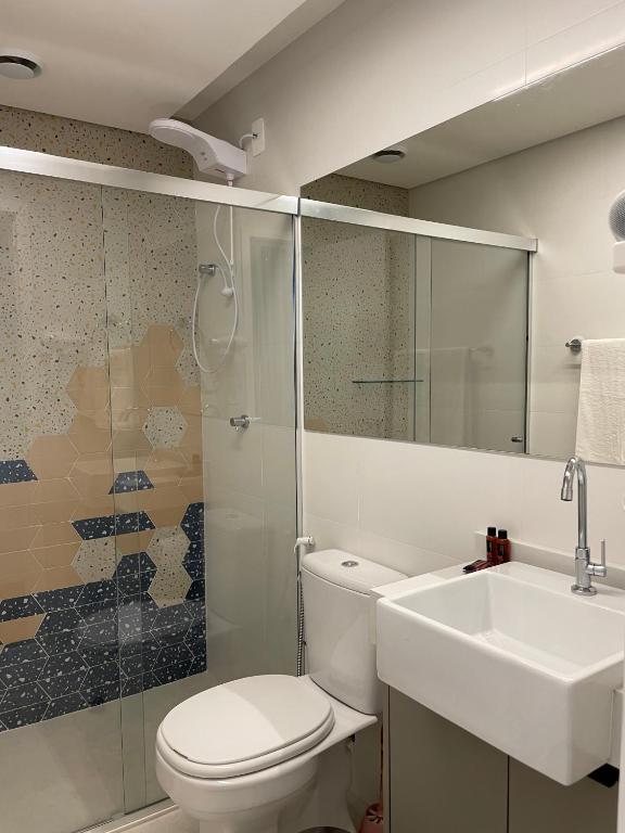Iguatemi Stay B - PREMIUM location, MODERN and NEW space, Affordableにあるバスルーム