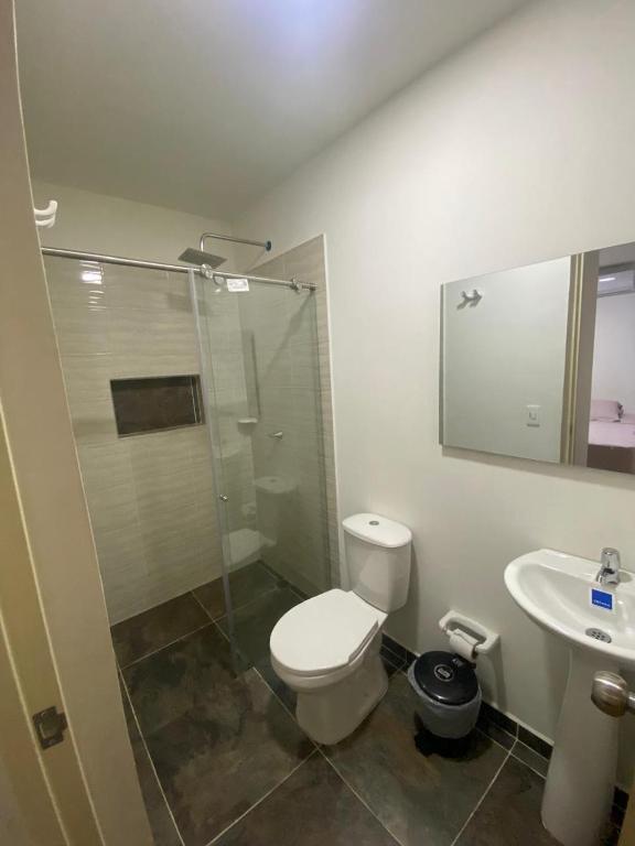 Koupelna v ubytování HOTEL EBENEZER