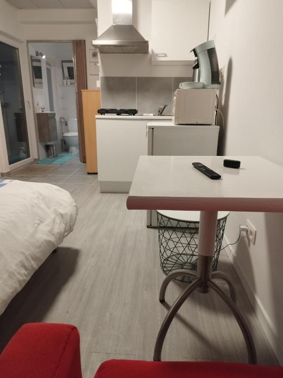 Kuchyň nebo kuchyňský kout v ubytování Modern Lux studio
