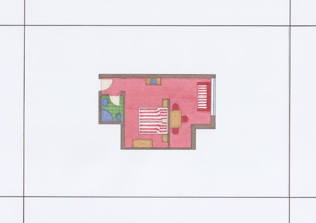 Půdorys ubytování Hotel & Appartement Auerhahn