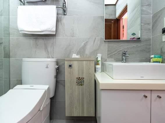 Koupelna v ubytování Haoyue Tongxin Family Homestay