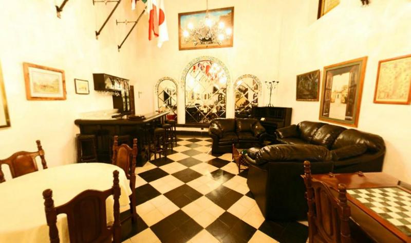 Posezení v ubytování Posada Coatepec