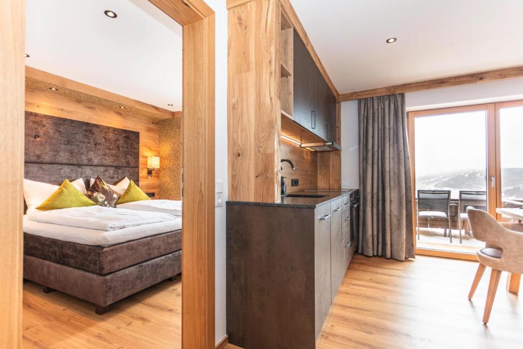 A bed or beds in a room at Beim Naglbauer