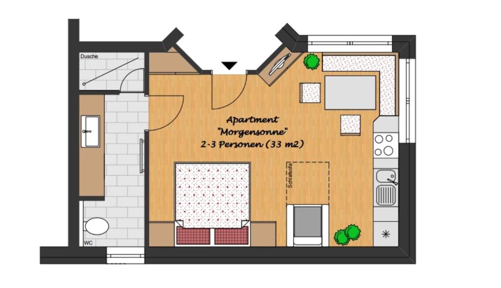 The floor plan of Beim Naglbauer
