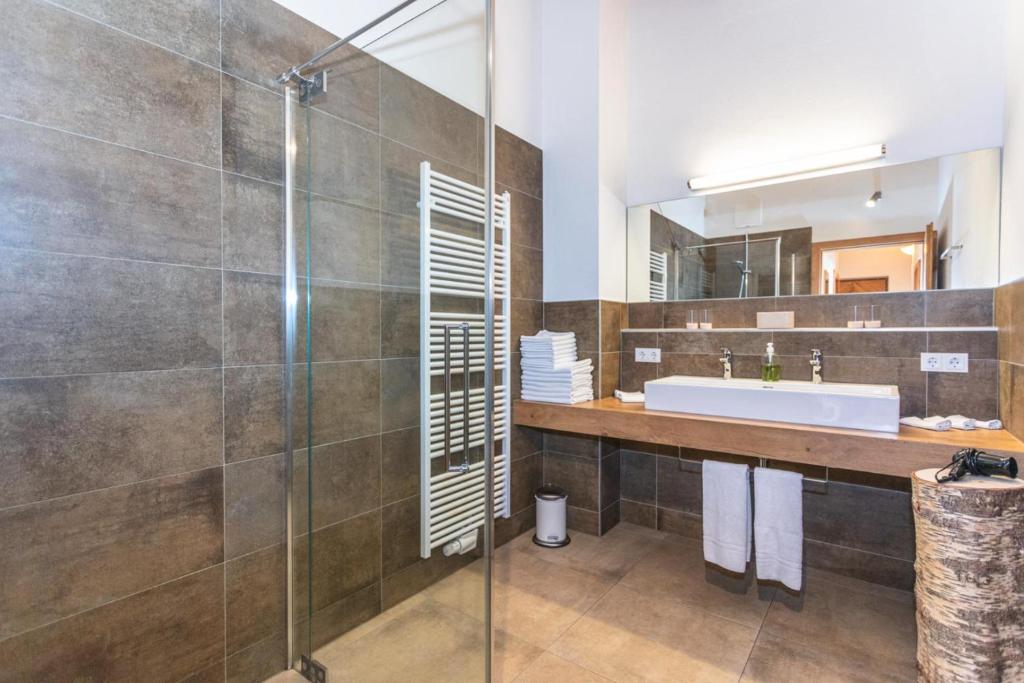 A bathroom at Beim Naglbauer