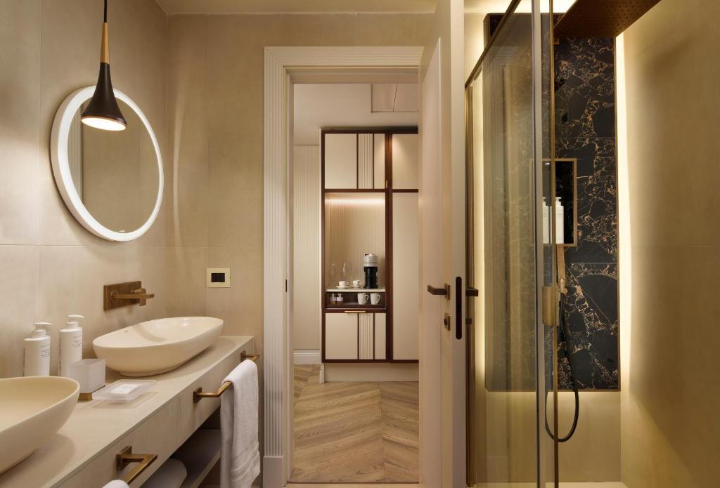 Koupelna v ubytování FH55 Grand Hotel Palatino