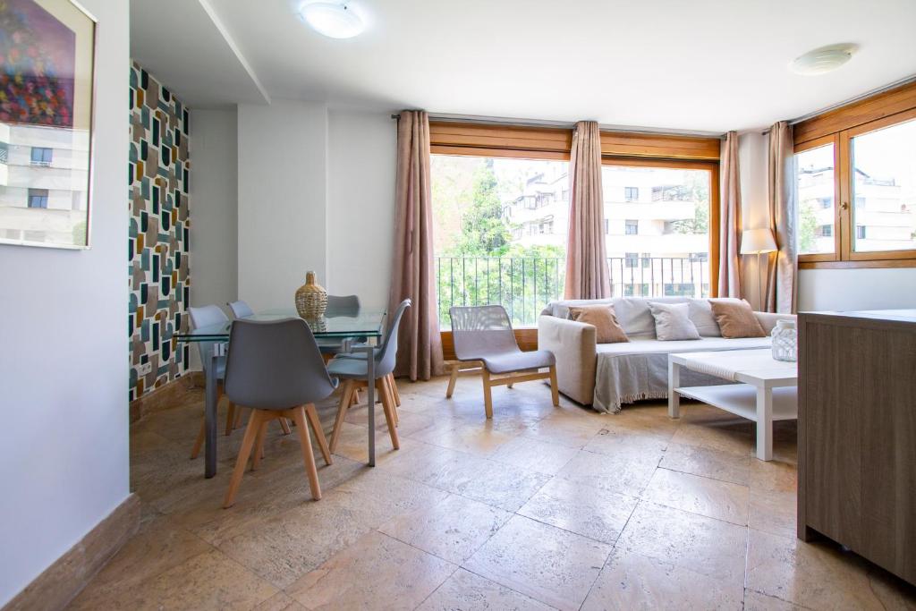 Posezení v ubytování Apartamentos Villablino Arturo Soria