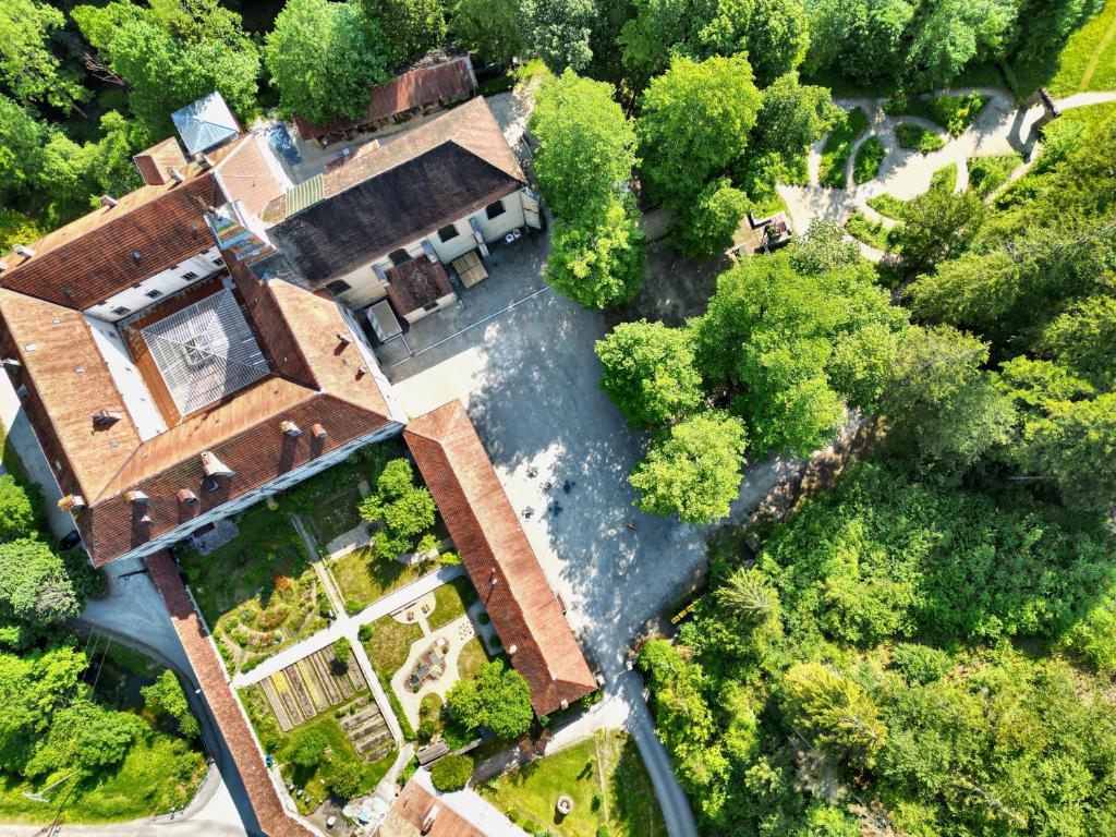 Letecký snímek ubytování Monastère du Val de Consolation